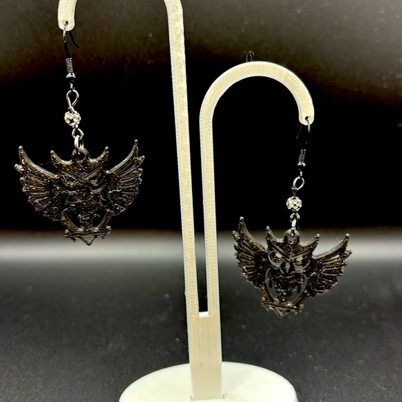 Sparkly Owl Earrings - Picture 6 of 6